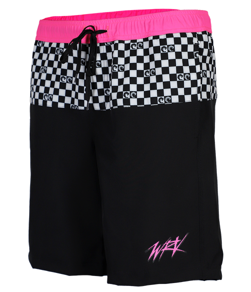 Checker Panel Volley Shorts - Wave Riding Vehicles