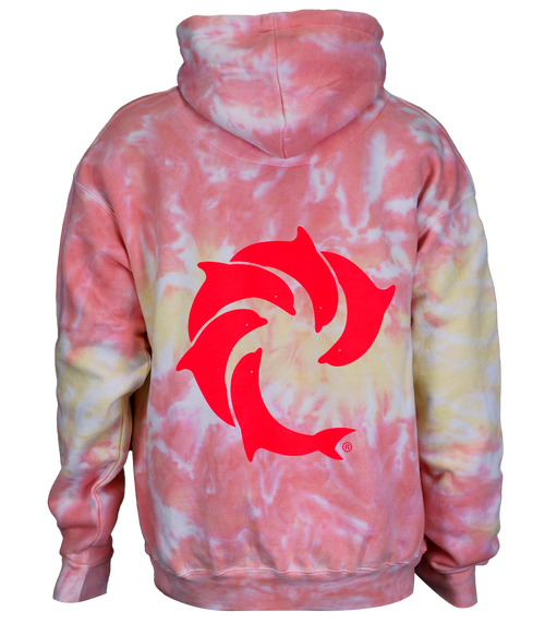 Solid Tie Dye P/O Hooded Sweatshirt - Wave Riding Vehicles
