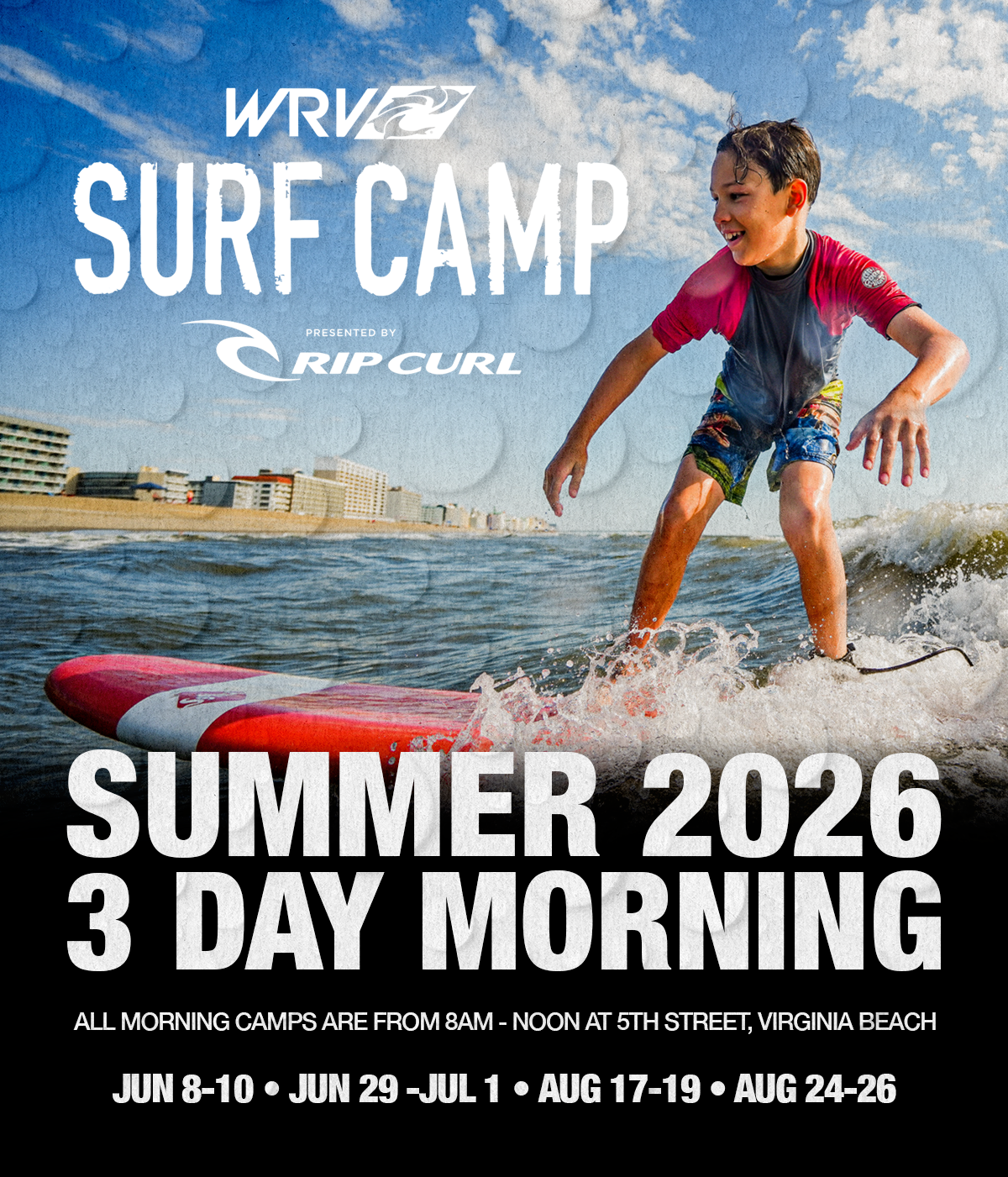 2026 3-DAY MORNING SURF CAMP
