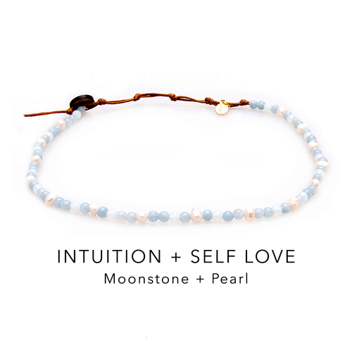 Intuition Moonstone Necklace Stack