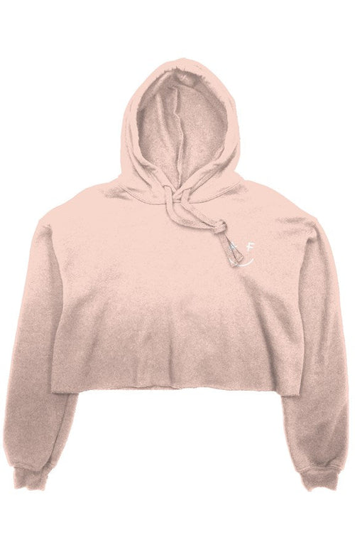 PEACHY CROP HOODIE (embroidered) SALE ITEM - Wave Riding Vehicles