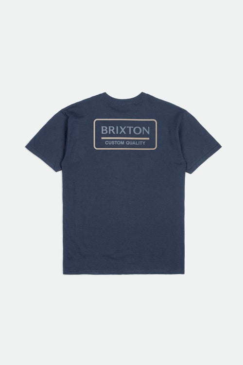 Palmer Proper S/S Standard Tee - Washed Navy/Dusty Blue/Smoke Grey - Wave Riding Vehicles
