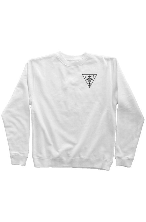 AF TRIANGLE FLOWER CREW WHT/BLK - Wave Riding Vehicles