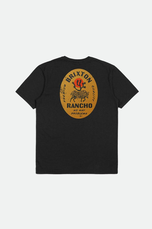 Rancho S/S Tailored Tee - Black - Wave Riding Vehicles