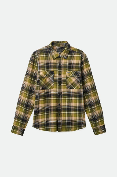 Bowery Flannel - Green Kelp/Sand/Black - Wave Riding Vehicles