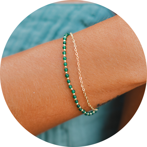 Good Fortune 2mm Layered Healing Bracelet - Wave Riding Vehicles