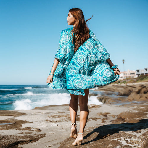 Bimini Mandala Kimono Cover Up - Wave Riding Vehicles