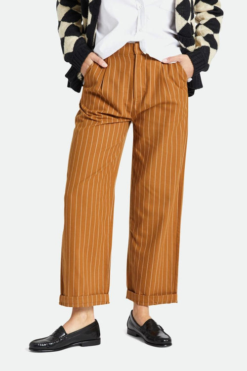 Victory Trouser Pant - Washed Copper Pinstripe - Wave Riding Vehicles