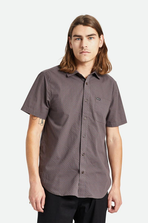 Charter Print S/S Woven Shirt - Dusk Geo Dot