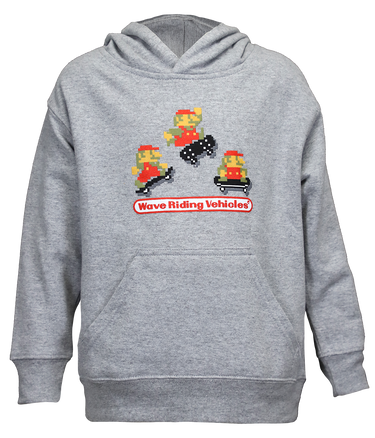 8 Bit Kickflip Youth P/O Hooded Sweatshirt - Wave Riding Vehicles