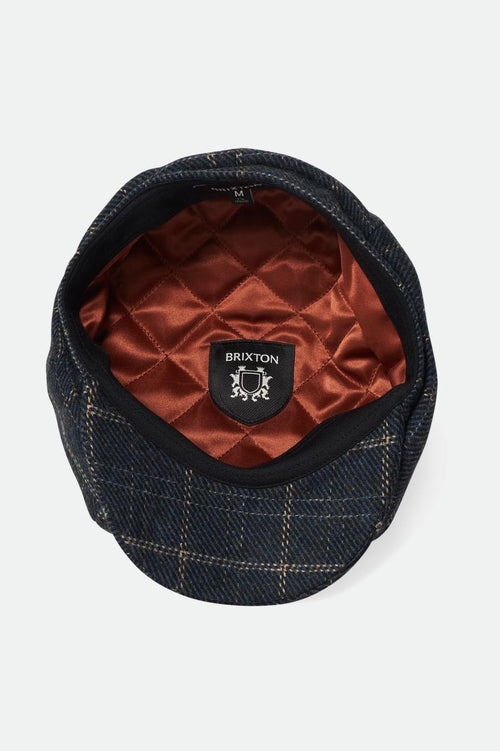 Brood Baggy Newsboy Cap - Navy/Black/Off White - Wave Riding Vehicles