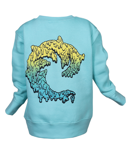 Acid Drop Toddler Crew Sweatshirt - Wave Riding Vehicles