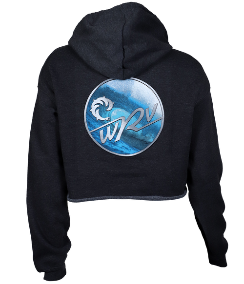 Afternoon Delight Ladies Crop P/O Hooded Sweatshirt - Wave Riding Vehicles