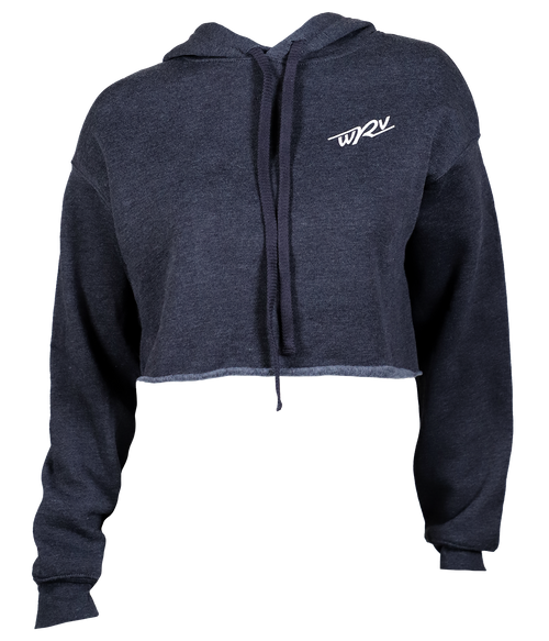 Afternoon Delight Ladies Crop P/O Hooded Sweatshirt - Wave Riding Vehicles