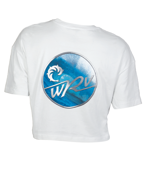 Afternoon Delight Ladies Crop S/S T-Shirt - Wave Riding Vehicles