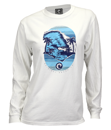 Backdoor Ladies L/S T-Shirt - Wave Riding Vehicles