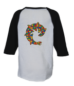 Blocks Youth Raglan L/S T-Shirt - Wave Riding Vehicles