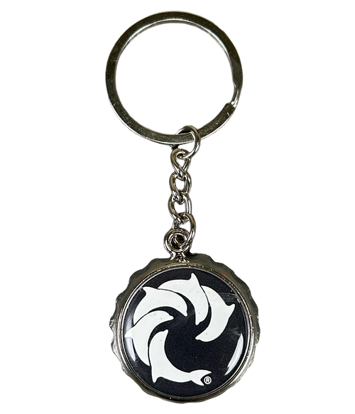 Solid Bottle Cap Keychain