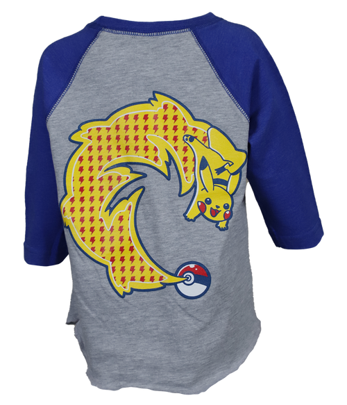 Catch 'em All Toddler Raglan L/S T-Shirt - Wave Riding Vehicles