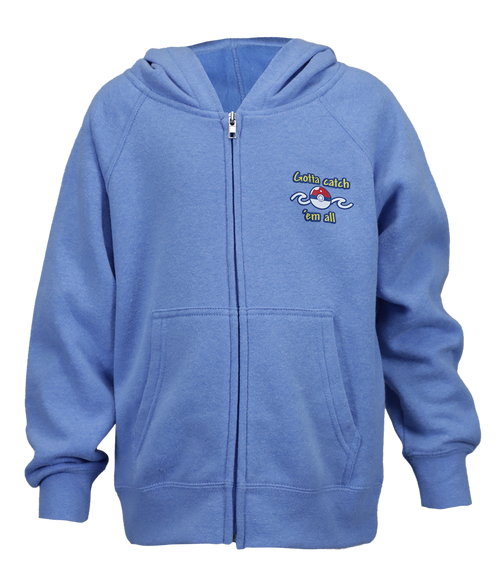 Catch 'em All Zip Hooded Sweatshirt - Wave Riding Vehicles