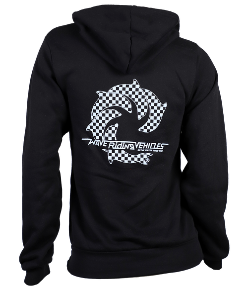 Checker Ladies P/O Hooded Sweatshirt - Wave Riding Vehicles