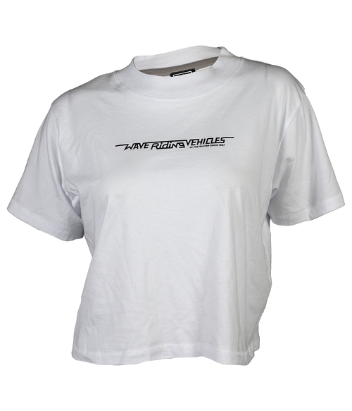 Checker Ladies Crop S/S T-Shirt - Wave Riding Vehicles