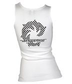 Checker Ladies Tank Top - Wave Riding Vehicles