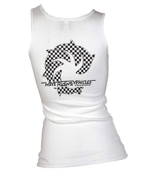 Checker Ladies Tank Top - Wave Riding Vehicles
