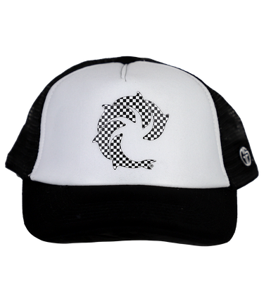 Checker Grom Foam Trucker Hat - Wave Riding Vehicles