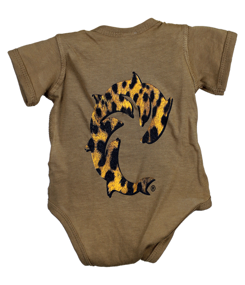Cheetah Baby Infant S/S Onesie - Wave Riding Vehicles