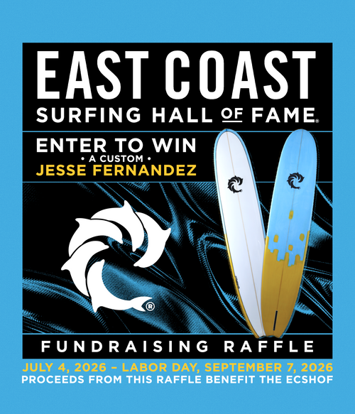 ECSHOF Custom Jesse Fernandez Surfboard Raffle Ticket - Wave Riding Vehicles