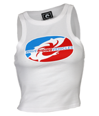 Freedom Ladies Crop Tank Top - Wave Riding Vehicles