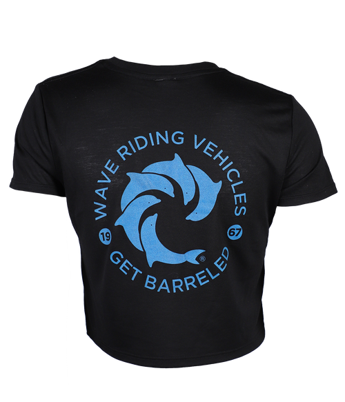 Get Barreled Ladies Crop S/S T-Shirt - Wave Riding Vehicles