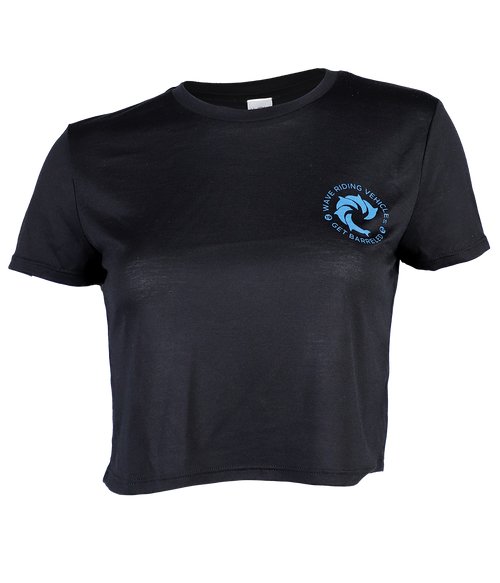 Get Barreled Ladies Crop S/S T-Shirt - Wave Riding Vehicles