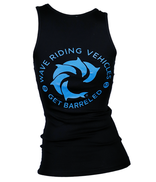 Get Barreled Ladies Tank Top - Wave Riding Vehicles