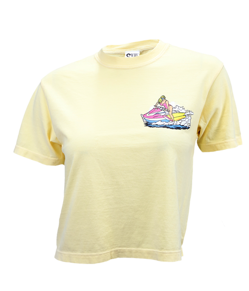 Get Wet Ladies Crop S/S - Wave Riding Vehicles