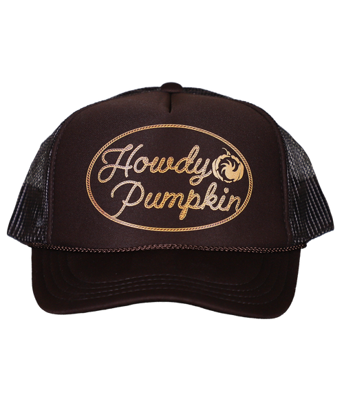 Howdy Pumpkin Foam Trucker Hat - Wave Riding Vehicles