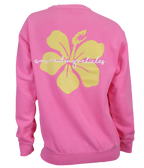 Hibiscus Ladies Crew Sweatshirt