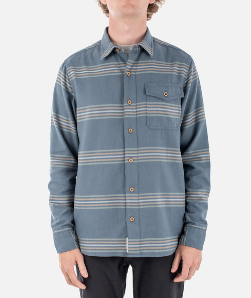 Essex Oyster Twill Shirt - Storm - Wave Riding Vehicles