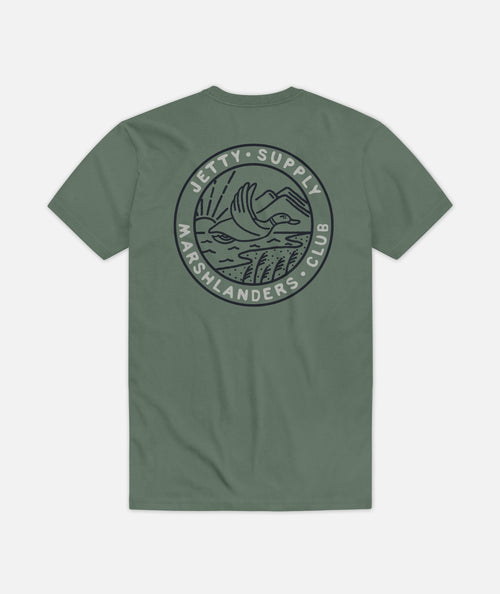 Marshlander Tee - Forest Green - Wave Riding Vehicles