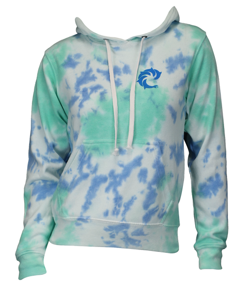 Solid Tie Dye Ladies P/O Hooded Sweatshirt - Wave Riding Vehicles