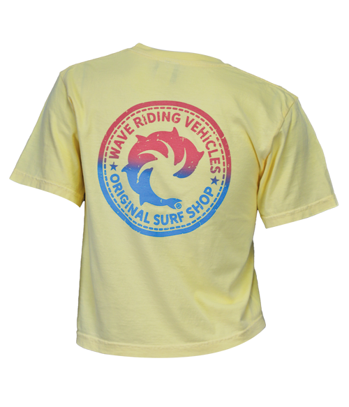 OG Surf Shop Ladies S/S Crop T-Shirt - Wave Riding Vehicles