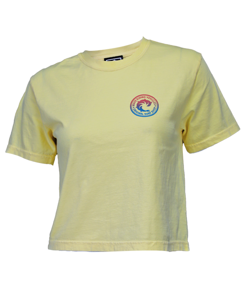 OG Surf Shop Ladies S/S Crop T-Shirt - Wave Riding Vehicles