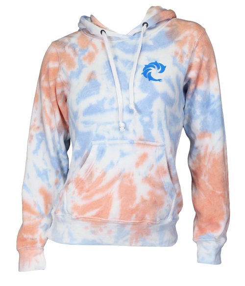 Solid Tie Dye Ladies P/O Hooded Sweatshirt - Wave Riding Vehicles