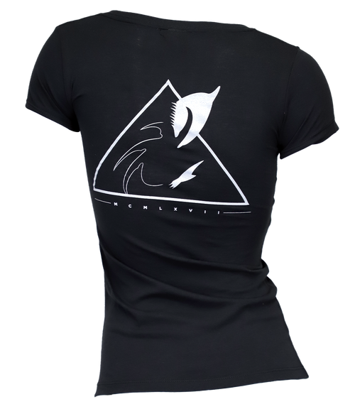 Phantom Ladies V-Neck S/S T-Shirt - Wave Riding Vehicles