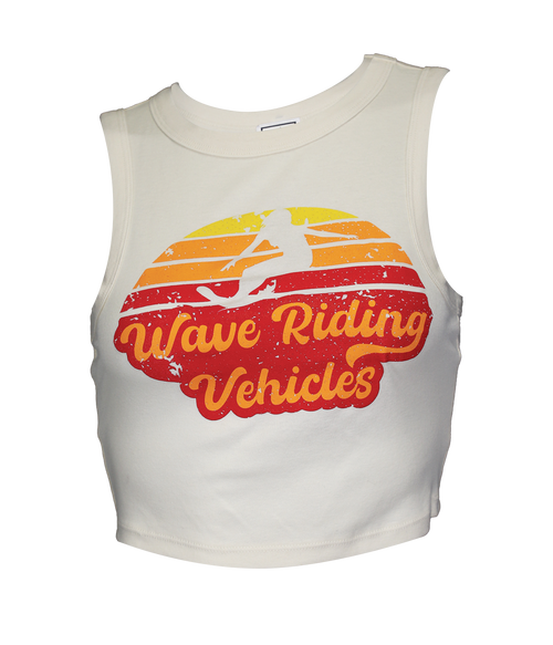 Dawn Ladies Crop Tank Top - Wave Riding Vehicles