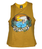 Lei Back Ladies Crop Tank Top - Wave Riding Vehicles