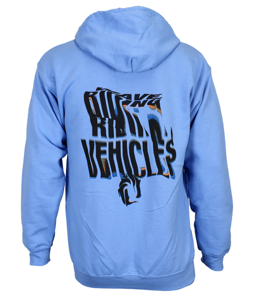 Local Distortion Zip Hooded Sweatshirt - Wave Riding Vehicles