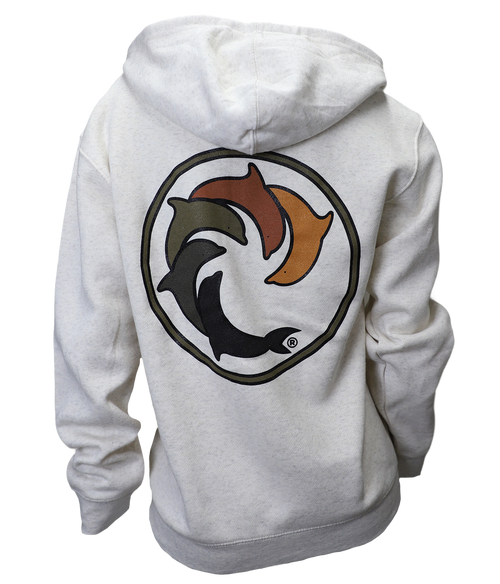 Camo Rainbow Ladies Zip Hooded Sweatshirt