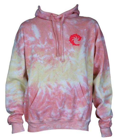 Solid Tie Dye P/O Hooded Sweatshirt - Wave Riding Vehicles